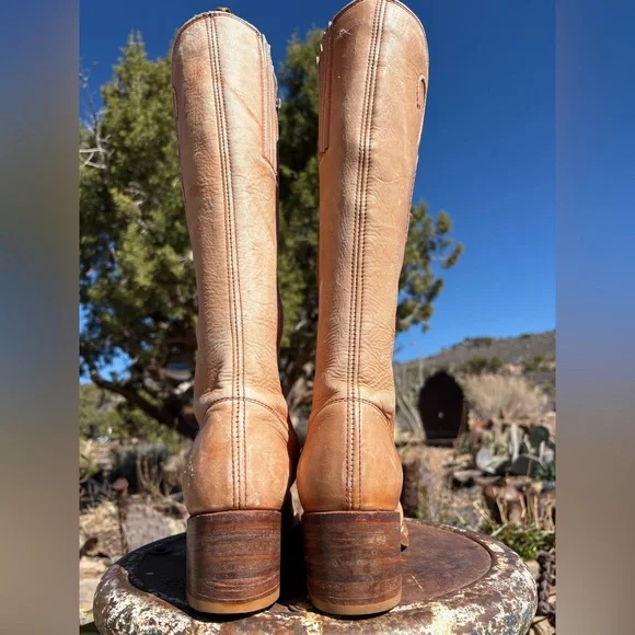 FRYE πΊπΈ Campus Pintuck Vintage Black Label Boots - Picture 7 of 16